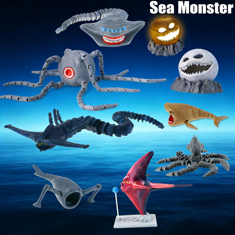 Sea Monster El Gran Maja 3D พิมพ์ Action Figure Bloop Sea Eater ของเล่น ...