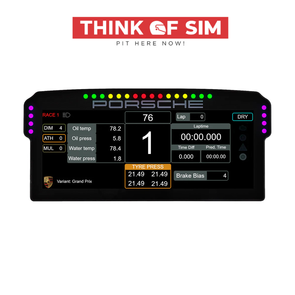 Grid Engineering by Sim Lab Porsche 911 GT3 Cup Dashboard Display Unit ...