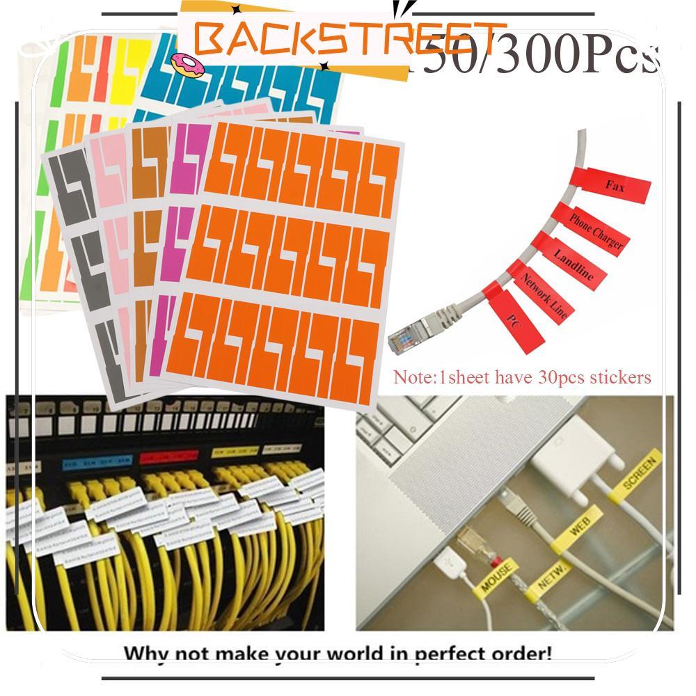 BACKSTAGE 150/300pcs Identification Tags Self-กาว Marker เครื่องมือกัน ...