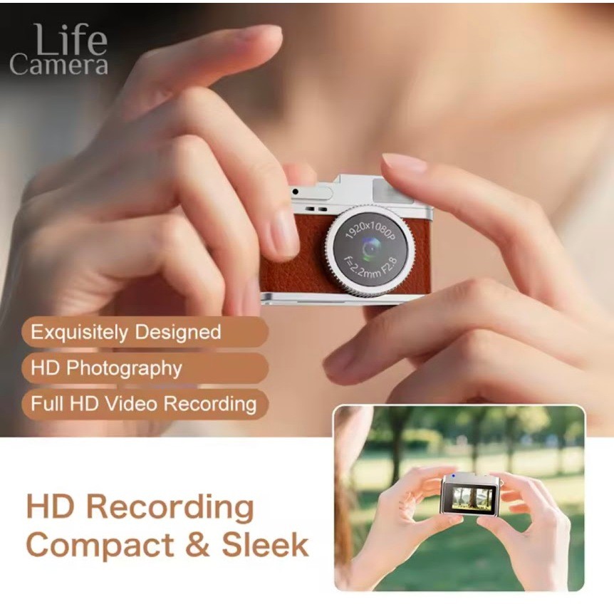 Life Camera Mini กล้อง 0.96 นิ้ว วิดีโอแบบพกพาการบันทึก HD | Shopee ...