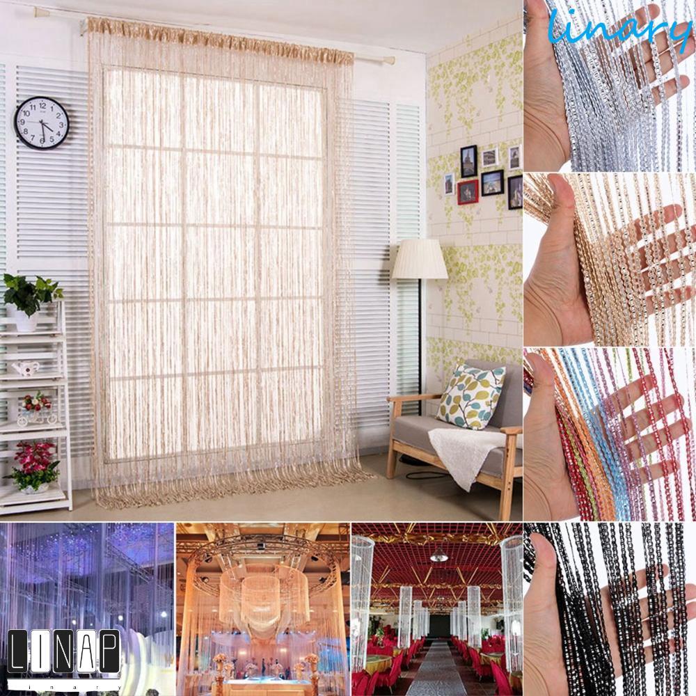 CULINARYHV String Curtain Fly Screen ห้องนั่งเล่นแขวนเงาประตูหน้าต่าง ...