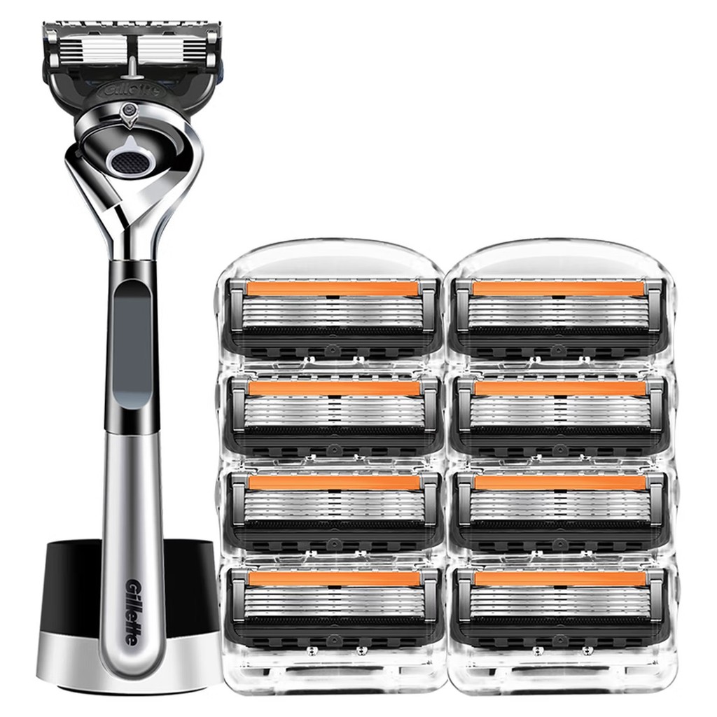 Gillette Fusion ProGlide Razor Kit 5 ชั้น Ultra-thin Blade Mens Beard ...