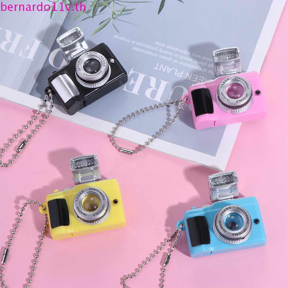 BERNARDO1 กล้องไฟฟ้า Luminous Key Chain, LED พร้อมกล้องเสียงพวงกุญแจรถ ...