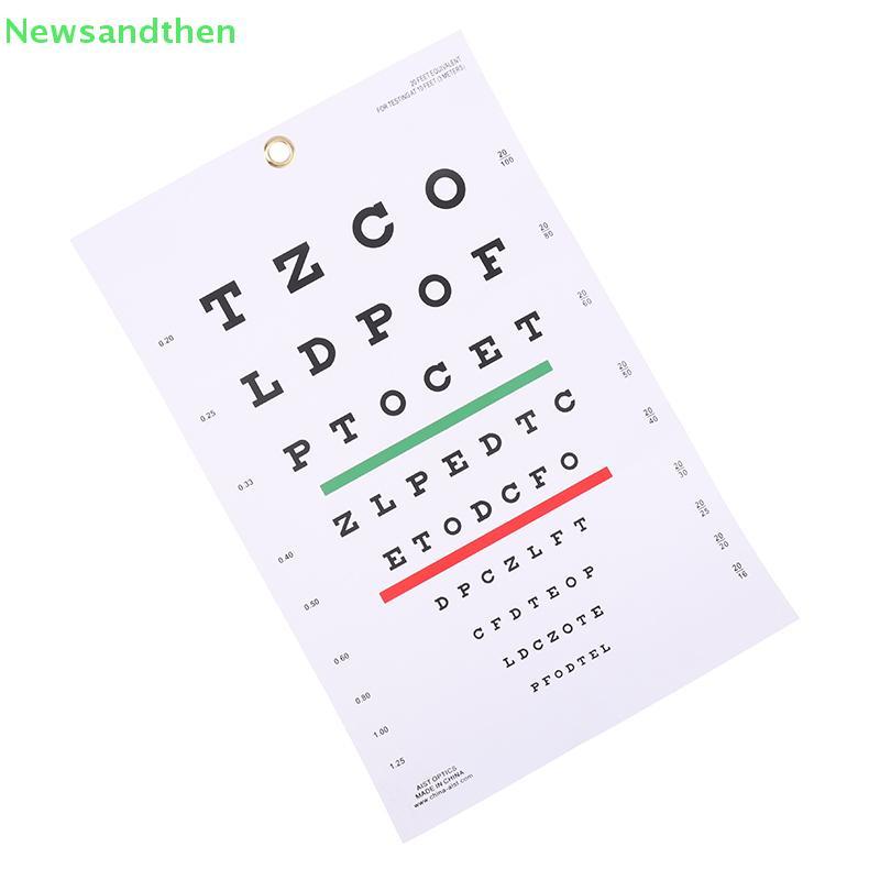 Newsandthen Premium Snlen Eye Chart แผนภูมิผนังพลาสติกกันน้ํา Snelen ...