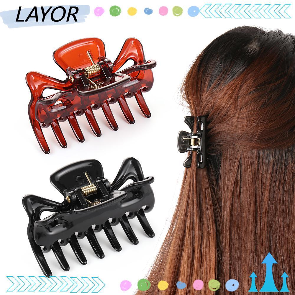 LAYOR Hairdressing 2 สี Hairpins กิ๊บติดผมผม Jaw Grip | Shopee Thailand