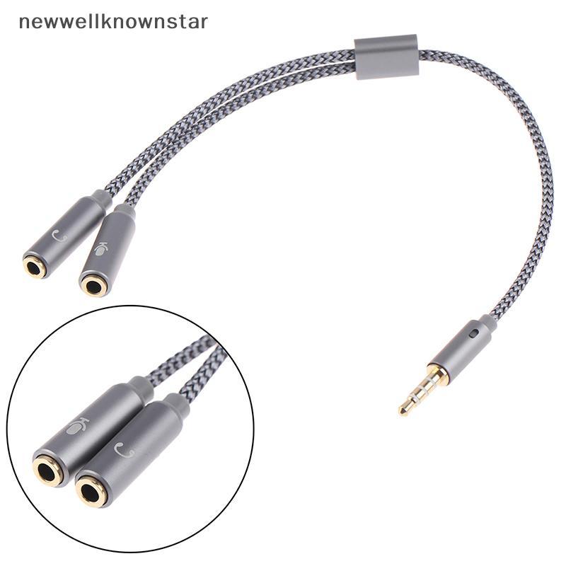 Newwellknownstar 3.5 มม.หูฟัง Splitter อะแดปเตอร์หูฟัง 1 ชาย 2 หญิง Ja ...