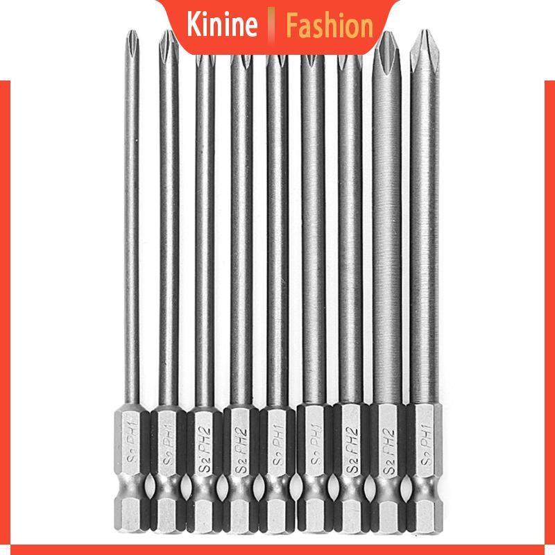 KIN 9 ชิ้น Strong Magnetic Head Crossing ไขควงชุดสว่านกระแทกสกรูบิต ...