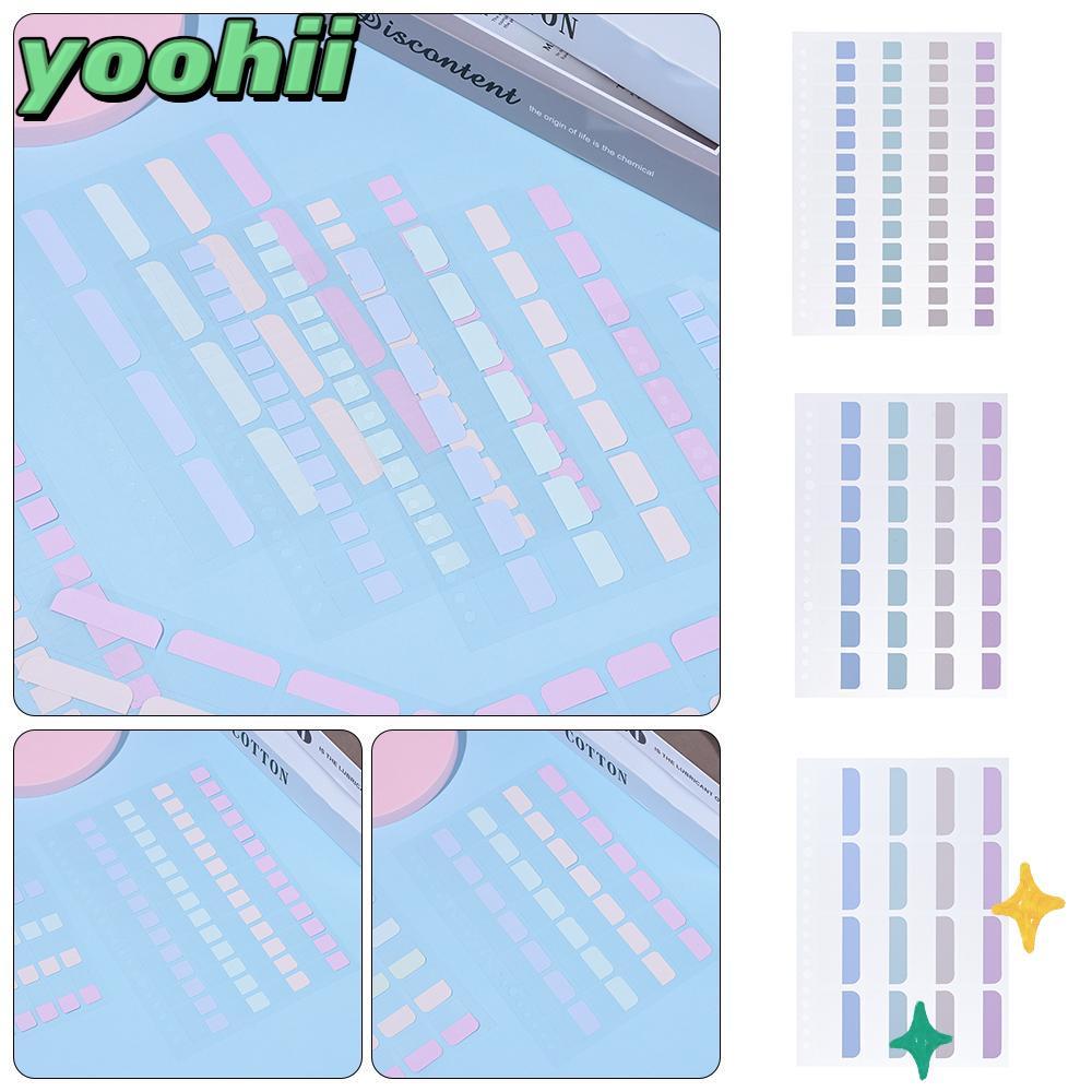 YOOHII A5/B5 Sticky Notes Classification Paster สติกเกอร์ Writable คลิป ...