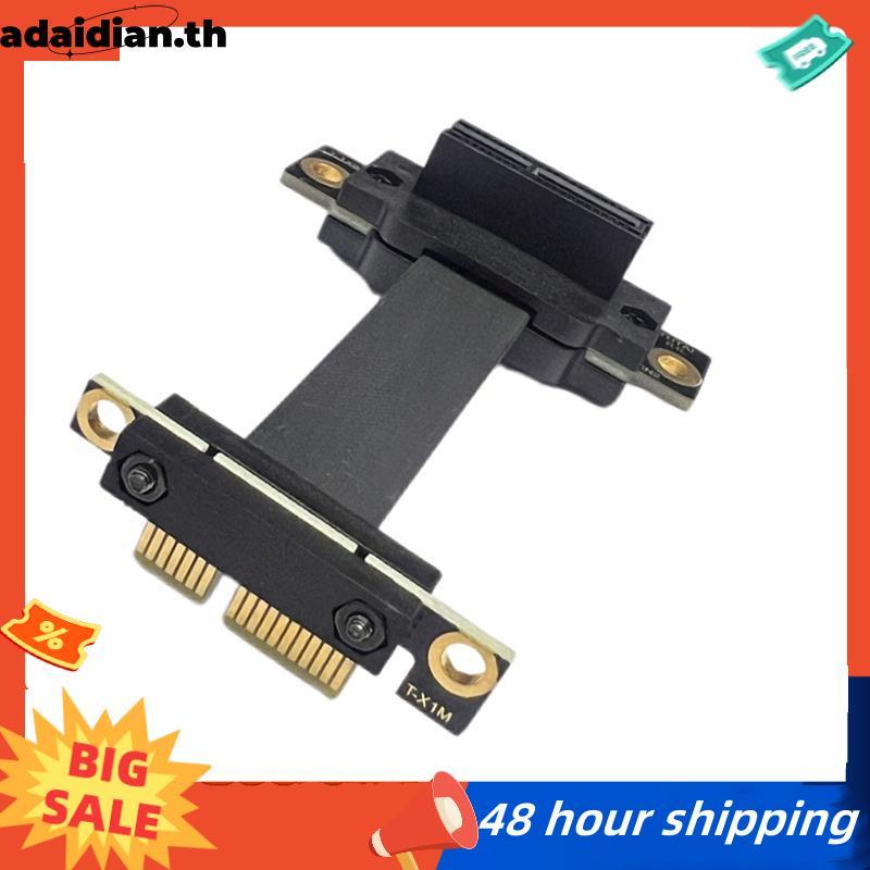 PCIe 3.0 X1 ถึง X1 Riser สาย Dual 90 องศามุมขวา 8Gbps PCI Express 1X ...