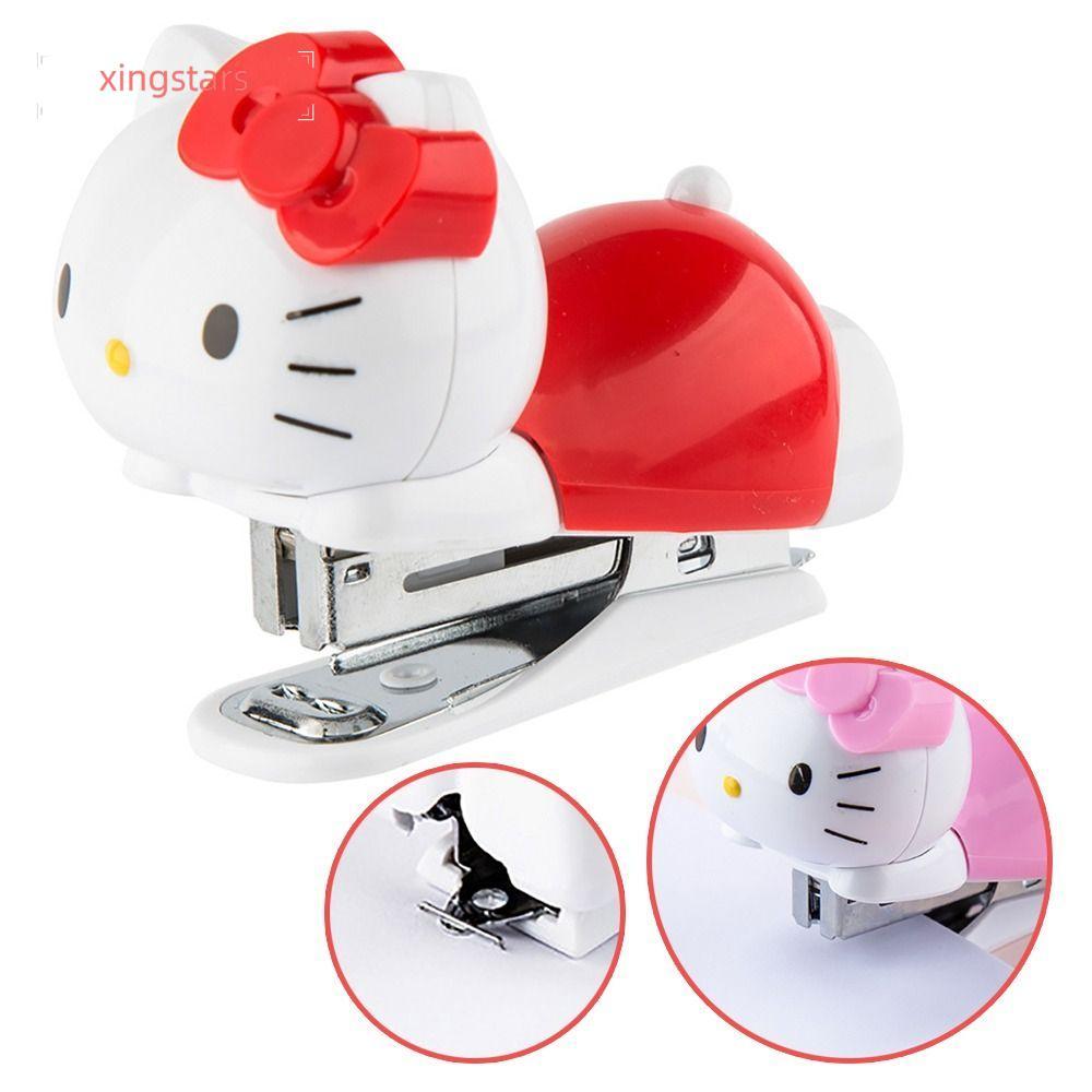 XINGSTARS เครื่องมือเข้าเล่ม, เครื่องเขียน Hello Kitty Stapler, อุปกรณ์ ...