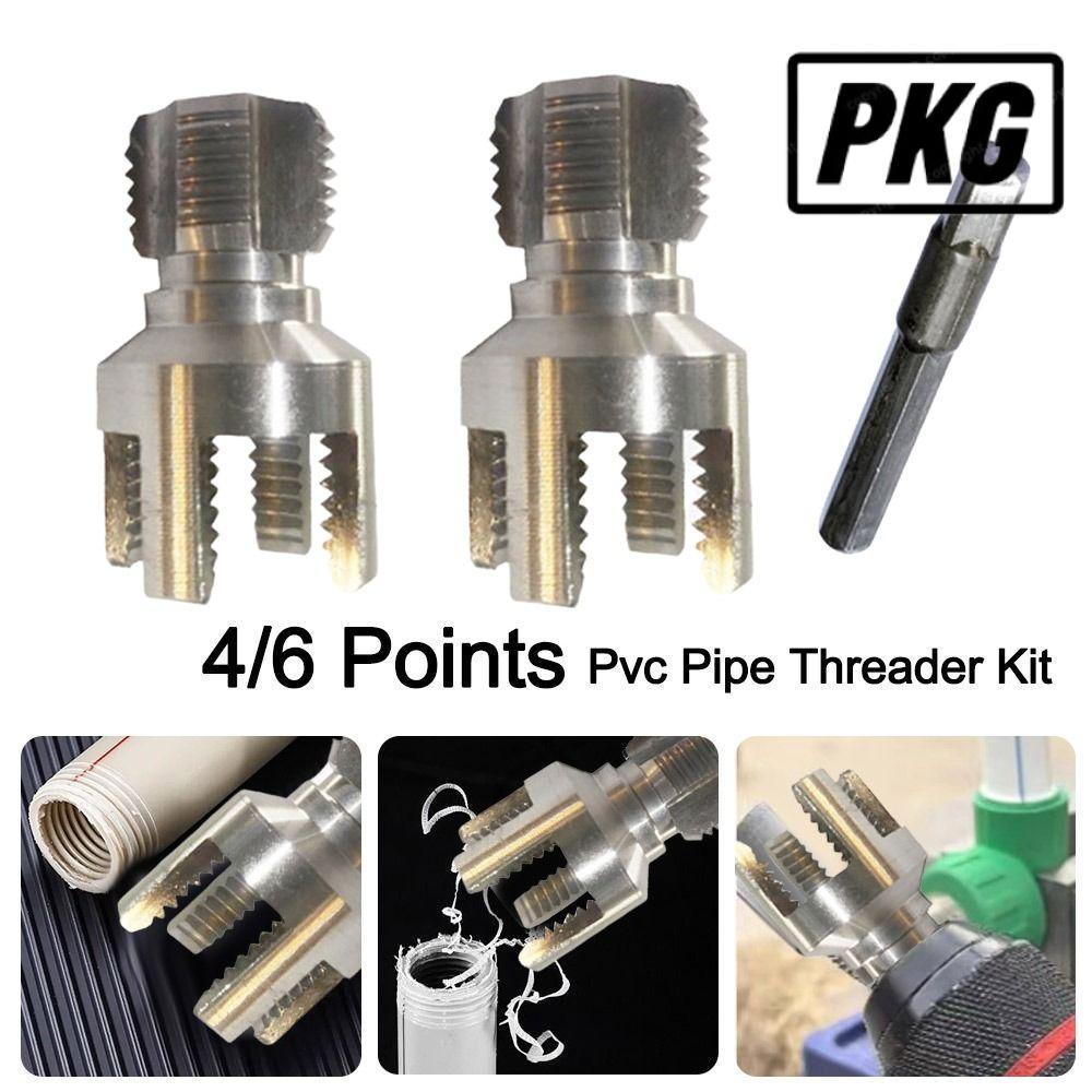 REPKG PPR ท่อน้ําเปิดแตะ, ด้ายภายใน/ภายนอก 4/6 จุด PVC ท่อ Threader Kit ...