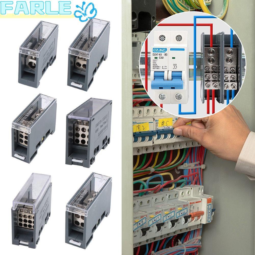 FARL กล่องกระจาย, 150A ABS/ทองแดง Din Rail Terminal Block, คุณภาพสูง ...