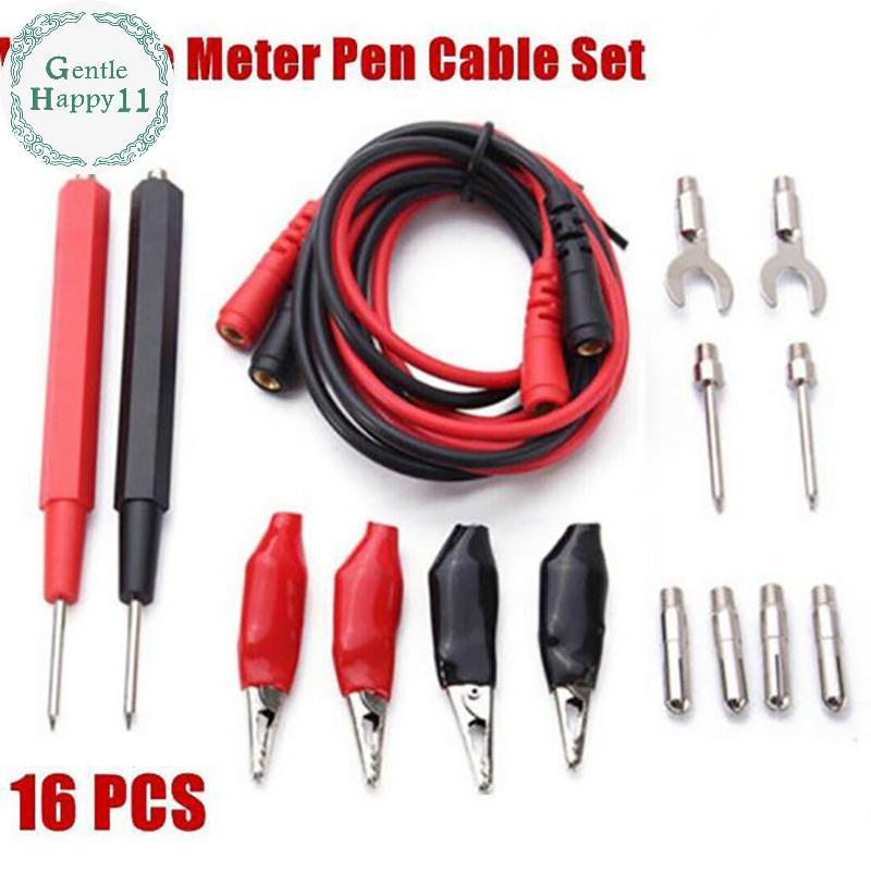 GentleHappy 16 in 1 Digital Multimeter Test Leads Probes Volt Meter ...