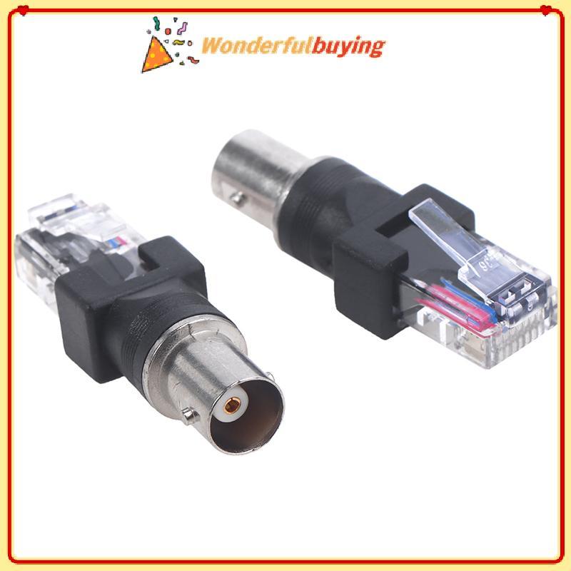 WBTH 1 PC High Quanlity Bla Connector BNC หญิง Ja ถึง RJ45 ปลั๊กชาย RF ...