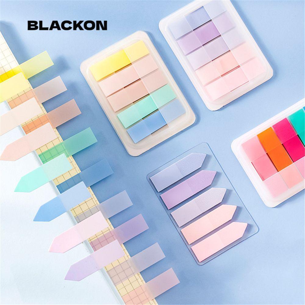 BLACKON 125 แผ่น Sticky Notes Bookmark ความแปลกใหม่ Tab Strip Key ...
