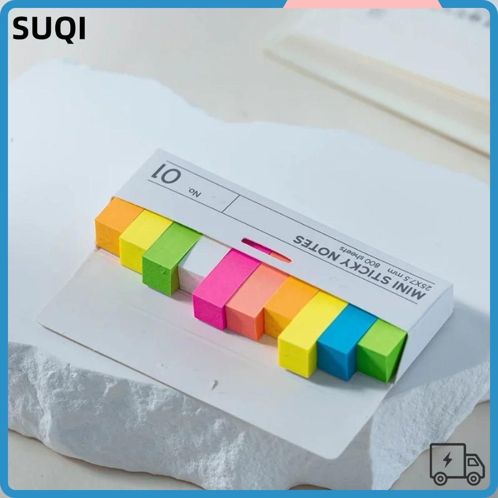 SUQI Sticky Notes, เครื่องหมายหน้า 800 แผ่นป้ายดัชนีเรืองแสง, Mini Self ...