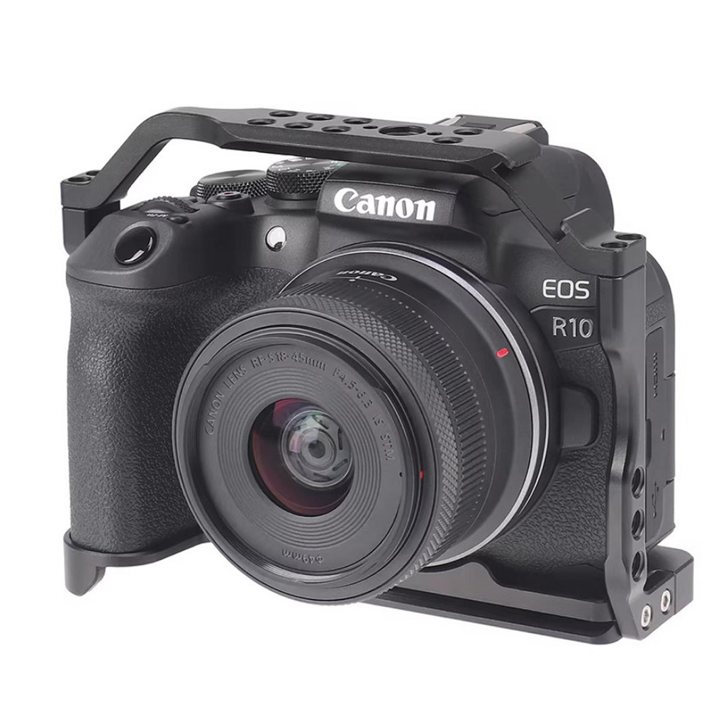 R10 กรงกล้องสําหรับ Canon EOS R10 กล้องถ่ายภาพ Rig สําหรับ Vlog การถ่าย ...