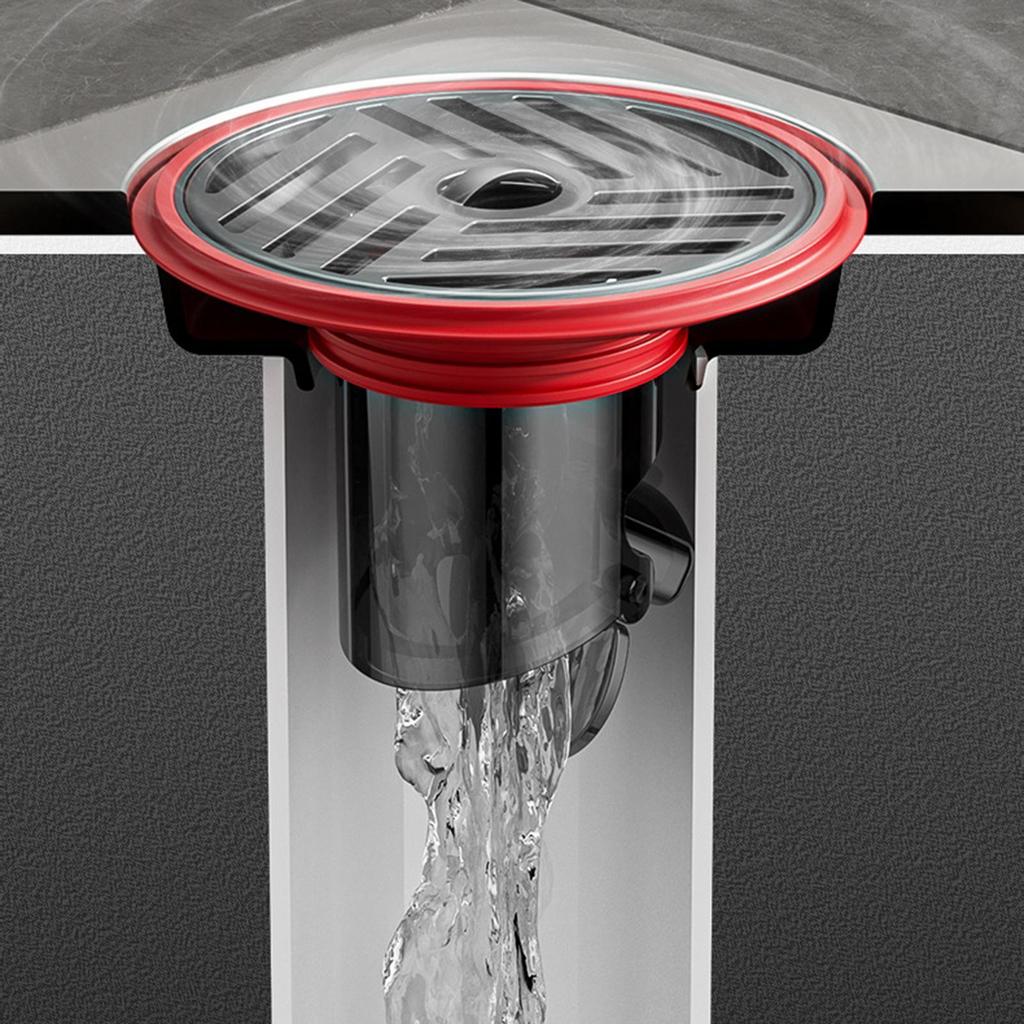 ท่อระบายน้ําชั้นฝักบัว Backflow Protector สแตนเลสป้องกันกลิ่น Backflow ...