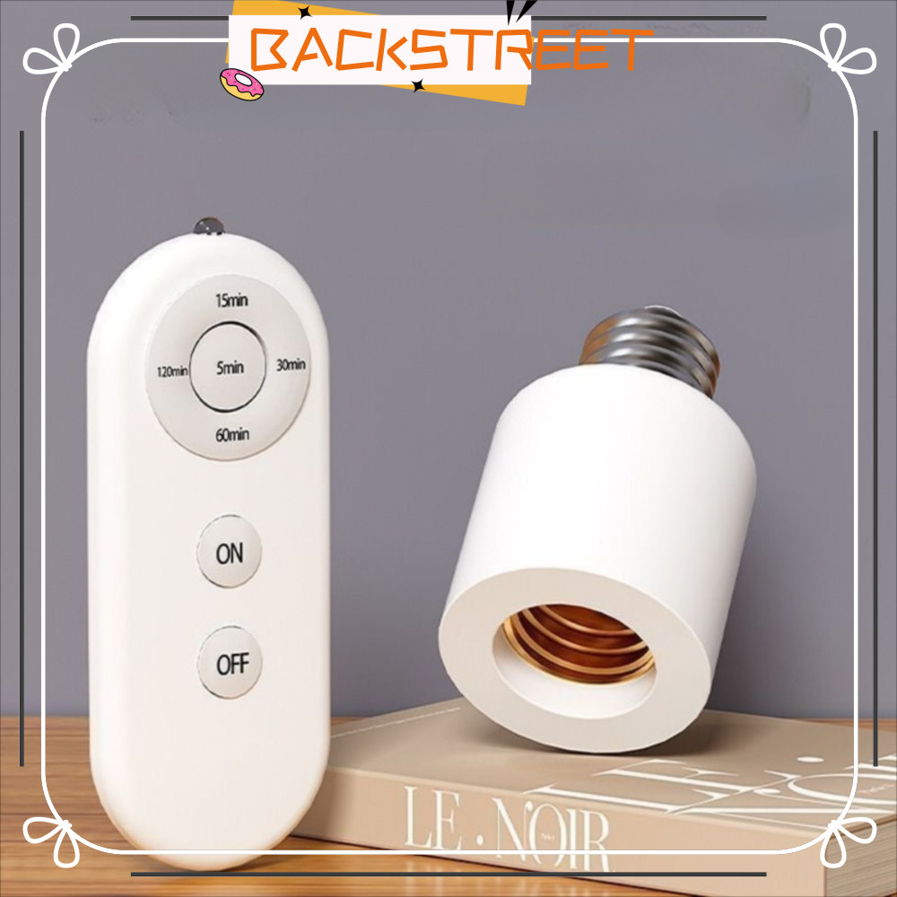 BACKSTAGE Smart Timer Switch Lamp Holder, E27 รีโมทคอนโทรลไร้สายโคมไฟ ...