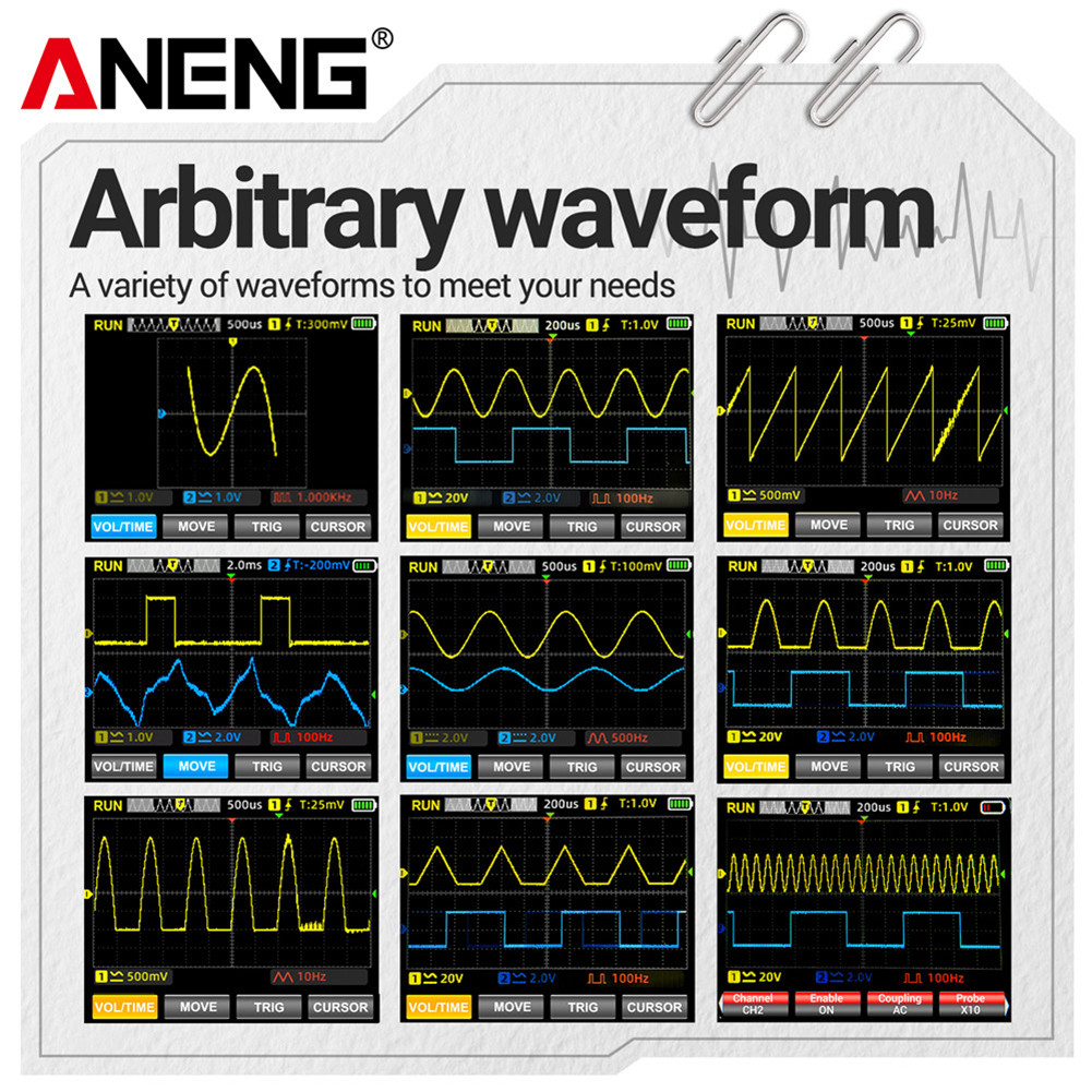 สินค้าพร้อมส่ง Digital True RMS มัลติมิเตอร์ Waveform เอาต์พุต 2 ช่อง ...