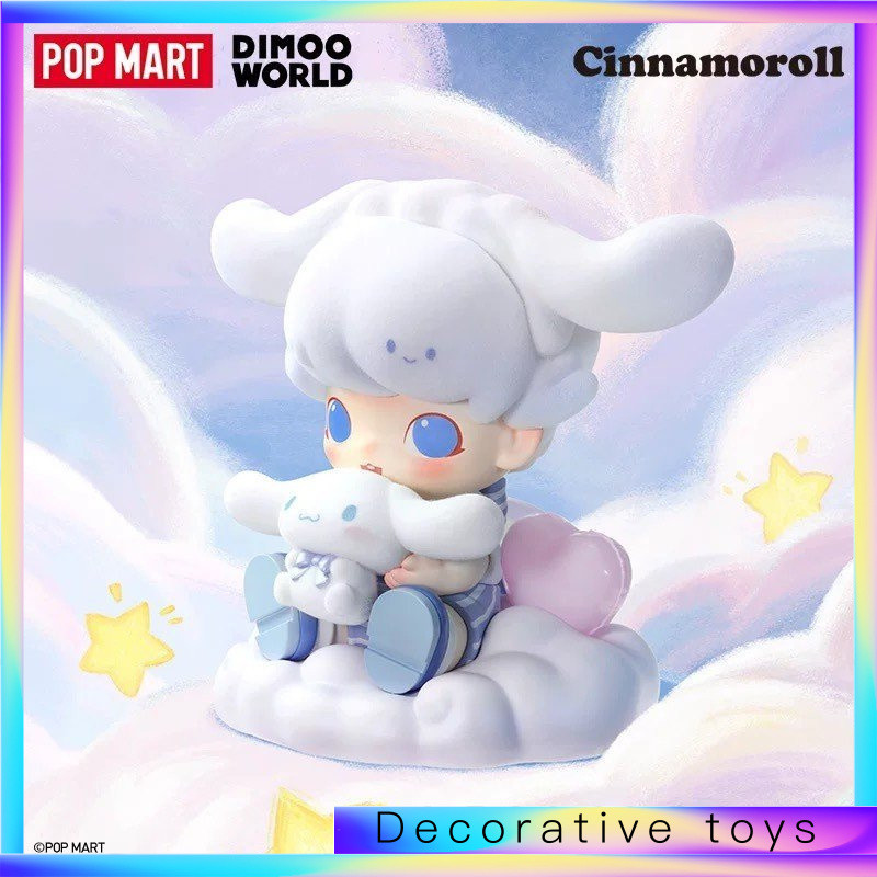 POPMART DIMOO WORLD x Pudding Dog สุนัขหูใหญ่ ของขวัญของเล่นตกแต่งทํา ...
