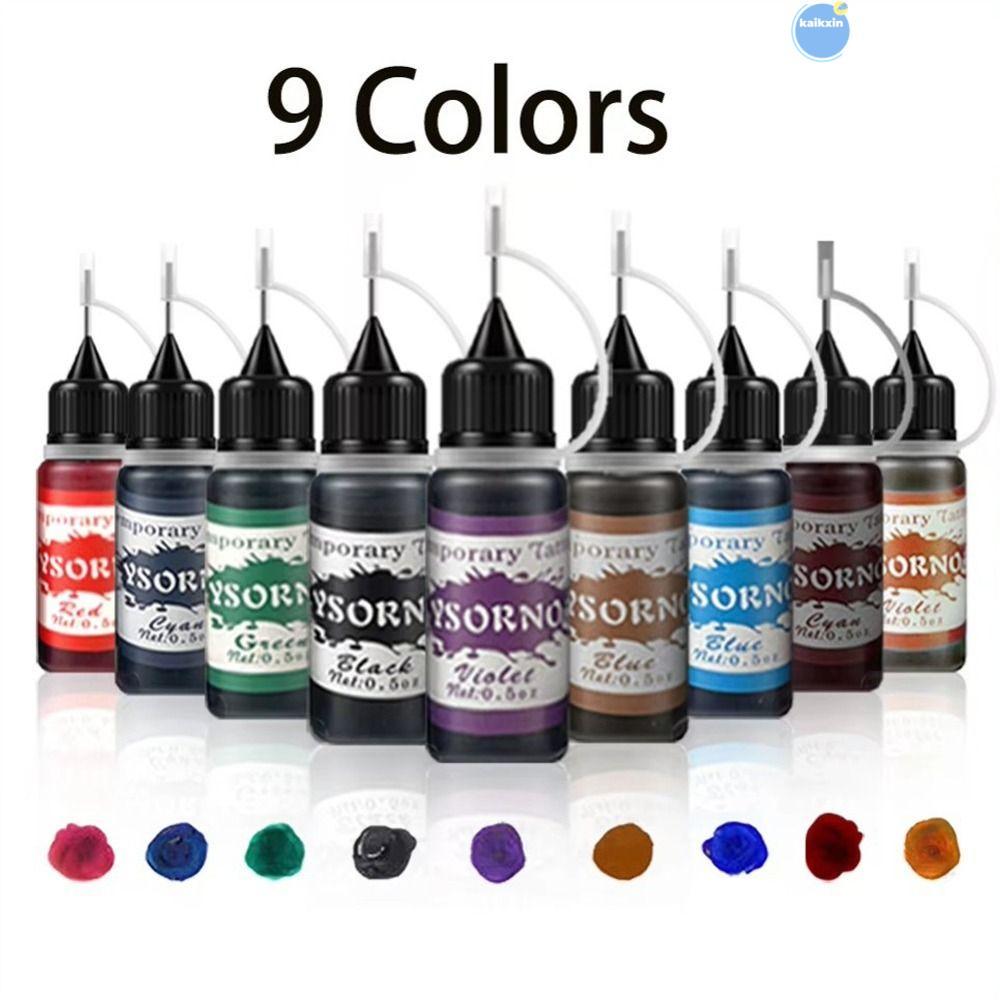 COOLSO หมึกสักลายชั่วคราว.Body Art Gloss Tint Paint ลายTemporary 10ml ...