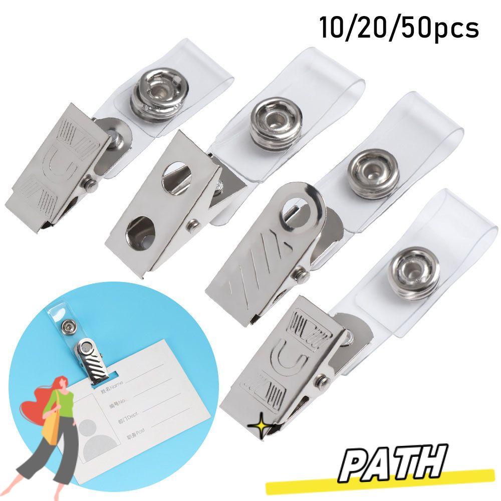PATH 10/20/50 ชิ้น ID Card Badge 4 รูปแบบ Binder เครื่องเขียน Reel ข้าม ...