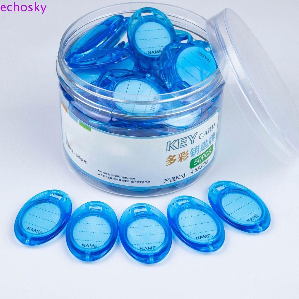 ECHOSKY 50 ชิ้นกล่อง Key Sorting Tag,พลาสติก ID Label Classification ...