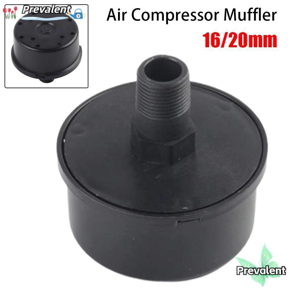PREVALENT 1 ชิ้นกรอง Silencer, สีดําชายด้าย Air Compressor Muffler ...