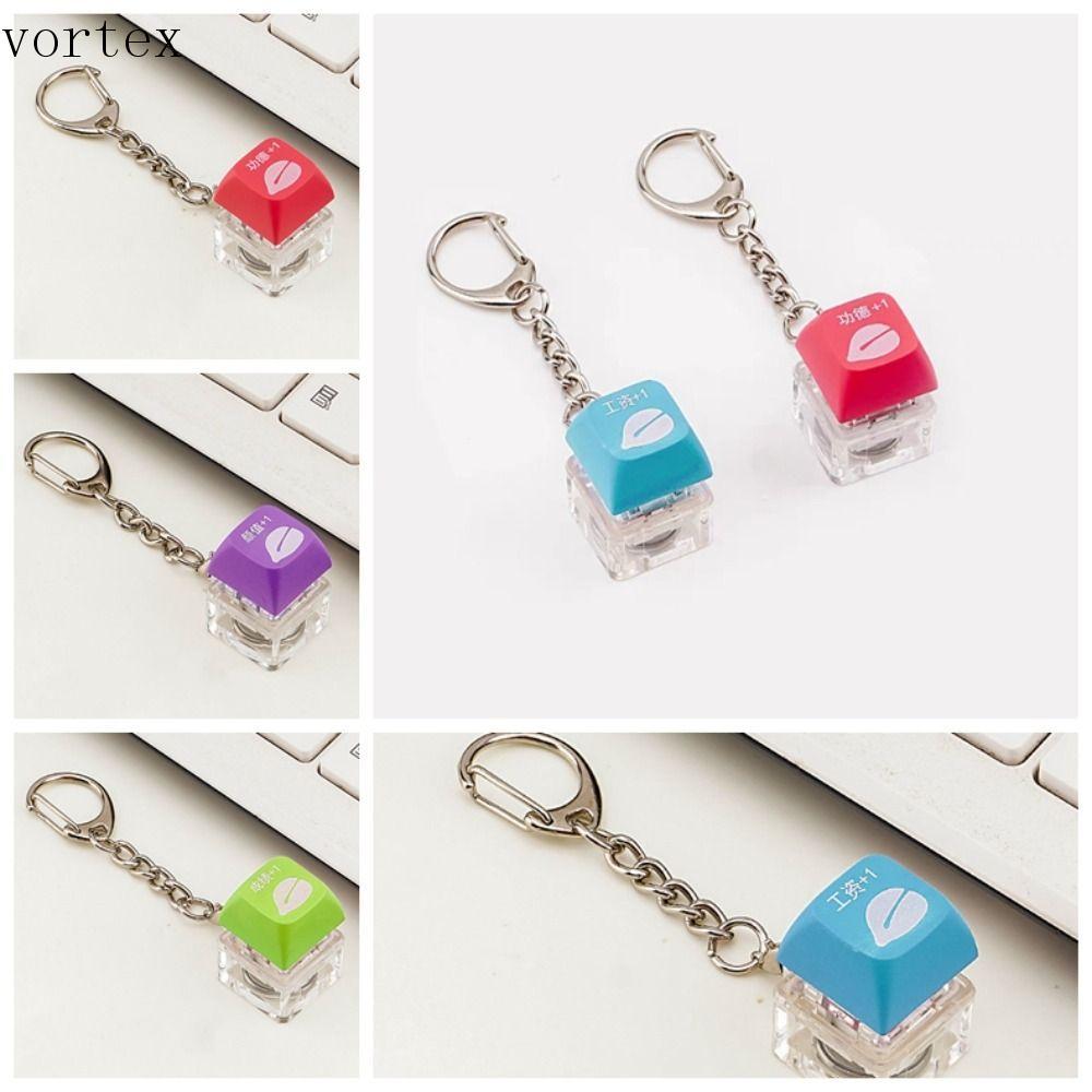 VORTEXG Mechanical Keyboard Key Chain, LED ปลาไม้คีย์บอร์ดพวงกุญแจ,ที่ ...