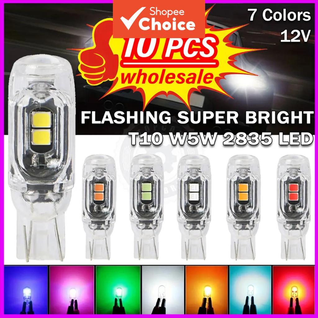 รถจักรยานยนต์ T10 LED Blinker หลอดไฟ 10 ชิ้น Fast Flash ไฟเลี้ยวป้าย ...
