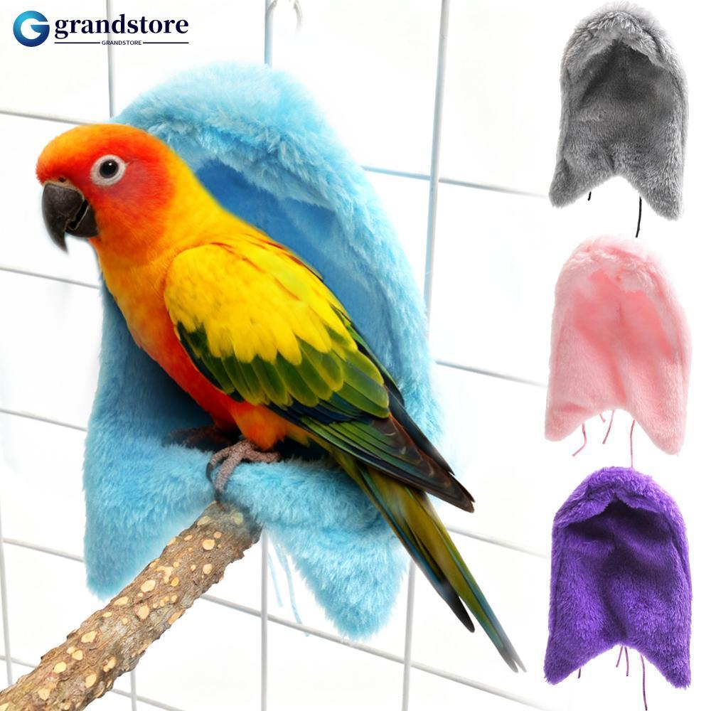 GRS Plush Parrot Windproof แขวน Nest Warm Cozy Bird ผ้าห่ม Snuggle Hut ...
