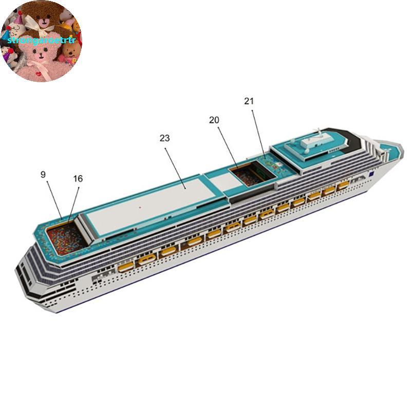 Strongaroettr Cruise Ship Paper Model Cruise Ship 3D Paper Model DIY ...