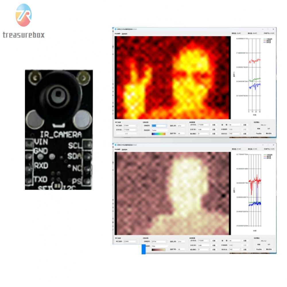 IR Temperature Array 768 จุดอุณหภูมิ USB Serial Output I2C Compatible ...
