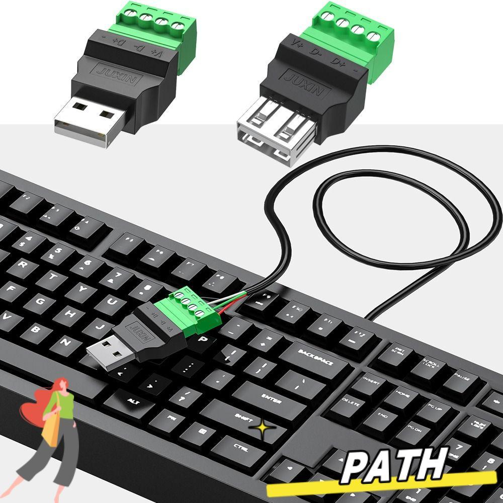 PATH USB Turn Terminal, USB 2.0 4 pin USB Connector, ปลั๊ก USB Adapter ...