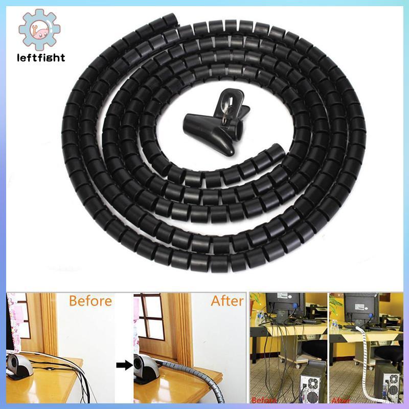 LEFT 1M 8 มม.ลวดเกลียวห่อ Sleeving Band Tube Cable Protector Line ...