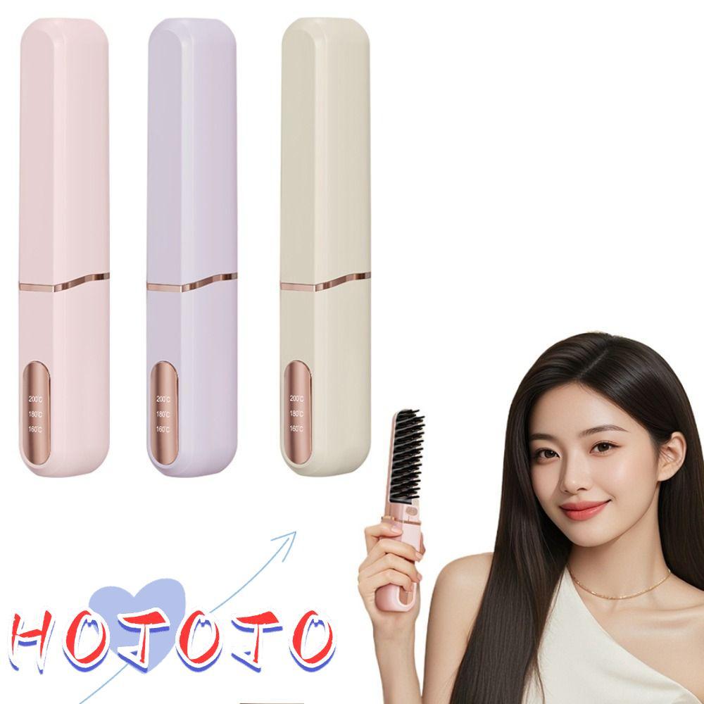 เครื่องหนีบผม HOTOTO หวีผมตรงการตั้งค่า Type-C 3 Temp ไร้สายพร้อมฝาปิด ...