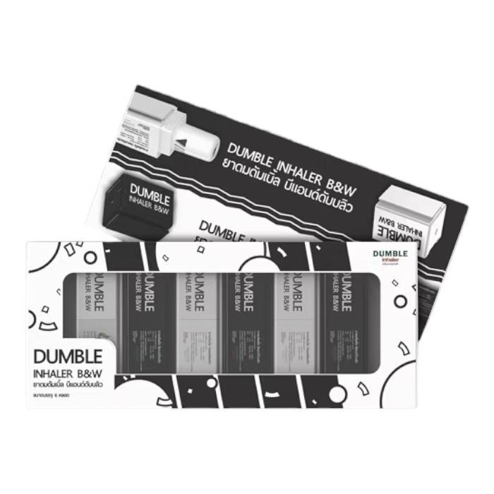 DUMBLE Inhaler B&W 6 ชิ้น ยาดมดัมเบิ้ล บีแอนด์ดับบลิว มีให้เลือก 2 แบบ ...