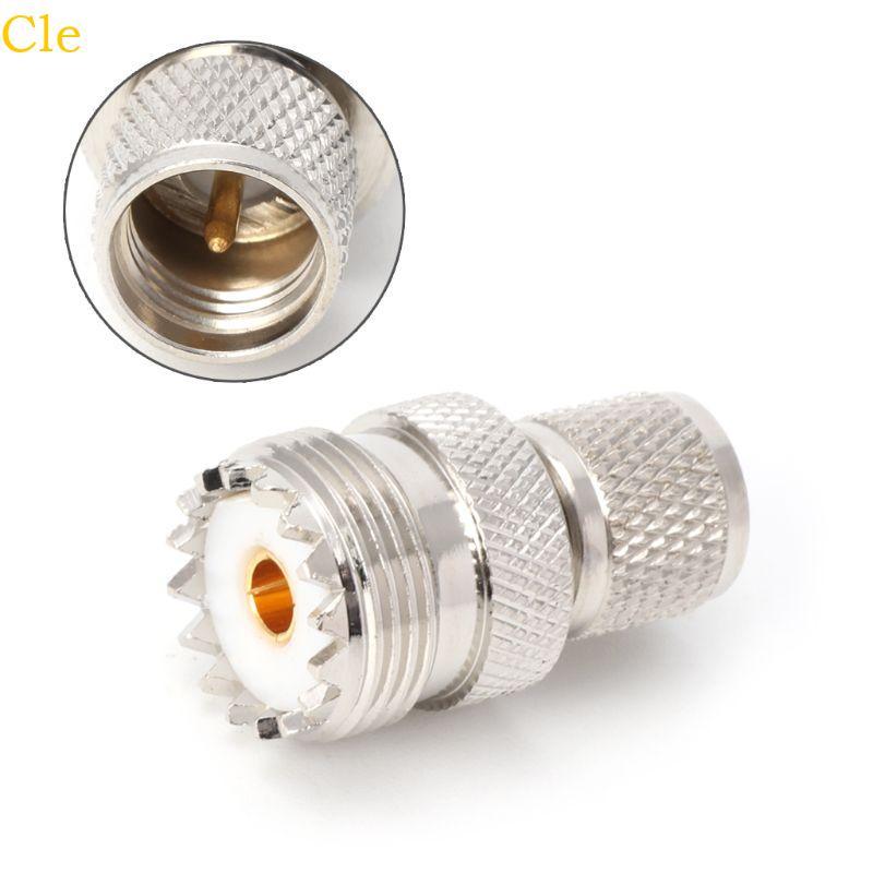 Cle Mini UHF Male To UHF Female Jack Straight RF Connector อะแดปเตอร์ ...
