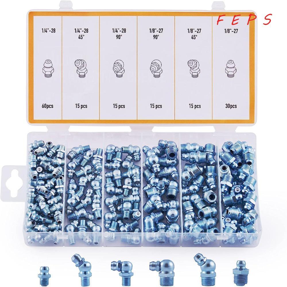 FEPS 50 ชิ้นจาระบี Zerk Kit, 45,90,180 องศาอุปกรณ์จาระบี,อุปกรณ์ท่อ ...