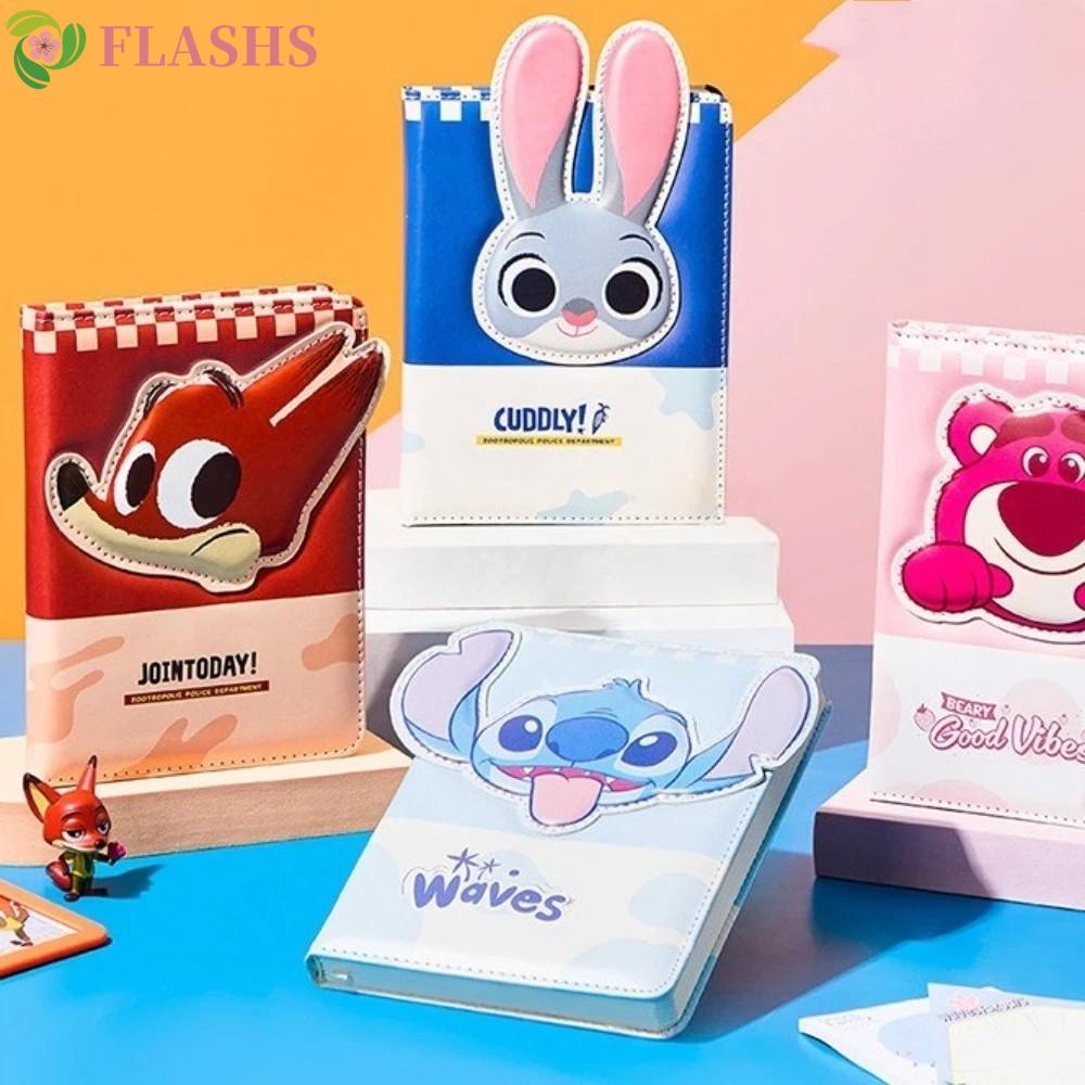 FLASHSYN Zoo-topia Notebook,Lotso หนากระต่าย Judy Notepad Book, น่ารัก ...