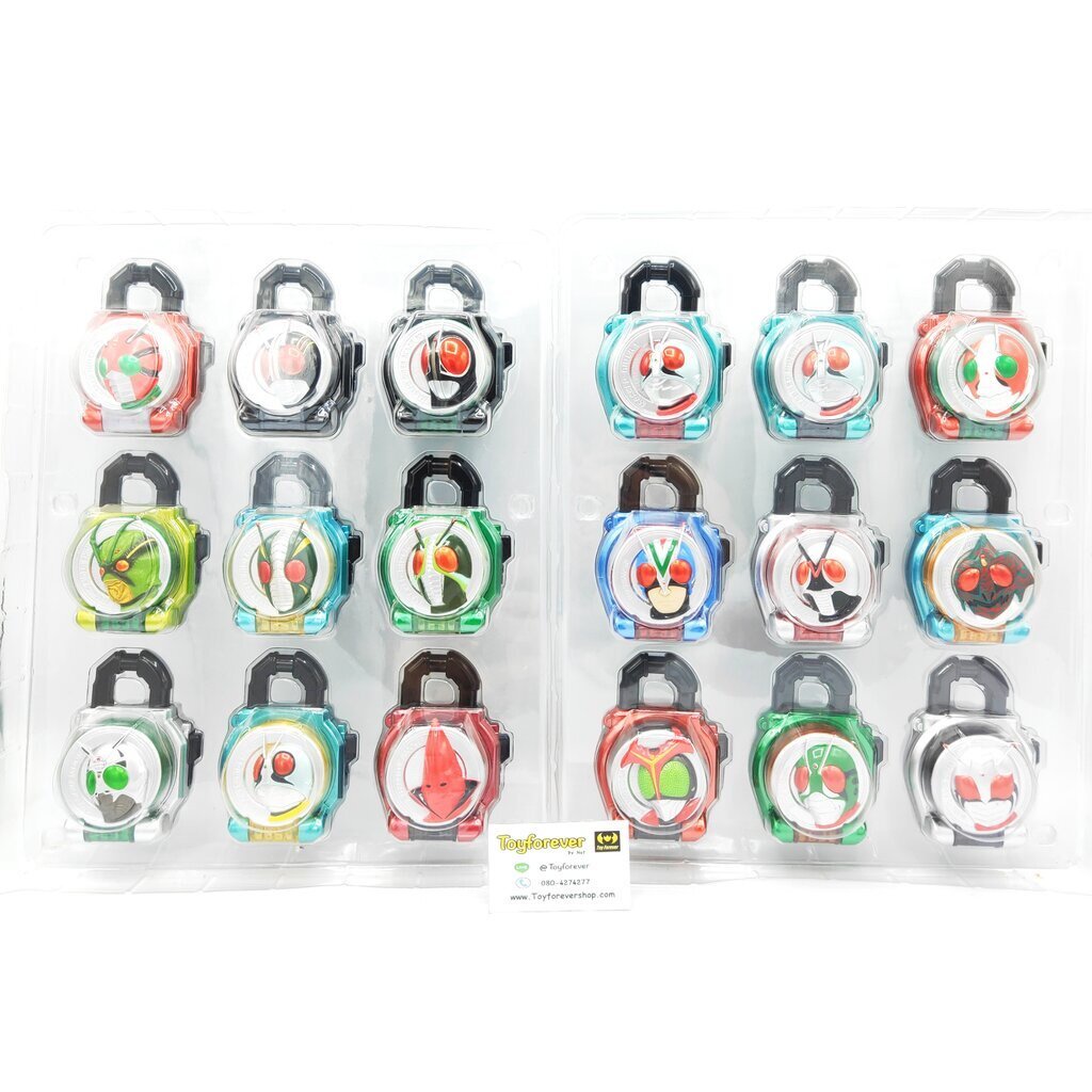 ล็อคซีดไกมุ หายาก ชุดโชวะ 18อัน Lockseed Showa Rider Legend Set ...