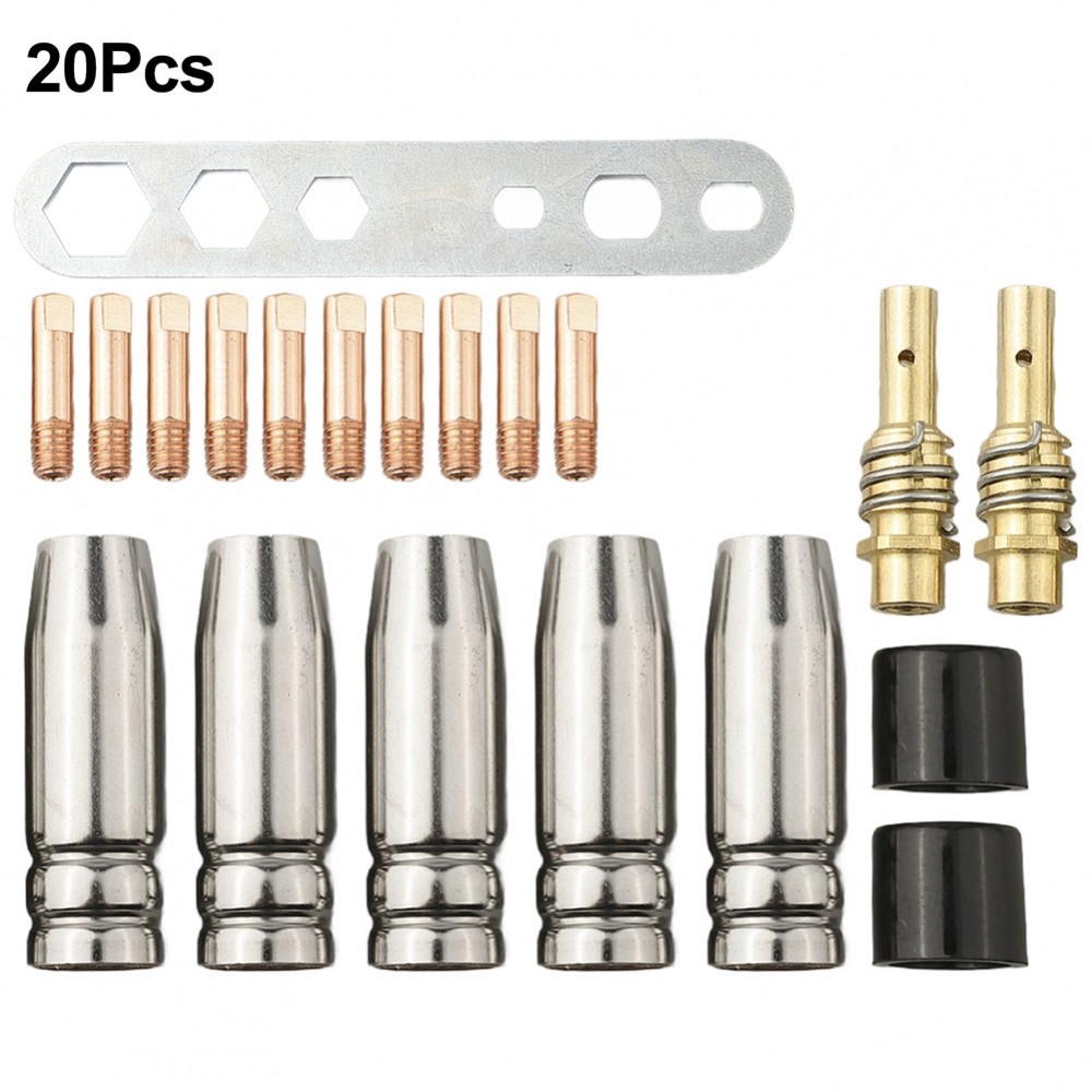 ⭐ISHOWMAL20PCS MIG MAG Welding Tool Nozzle Tip Connector Rod Kit 15AK ...