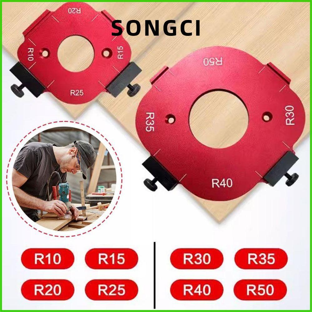 SONGCI 1/2 ชิ้นมุมรัศมี JIG, 4 ใน 1 Reusable Arc มุมตําแหน่งแม่แบบ,ทน ...