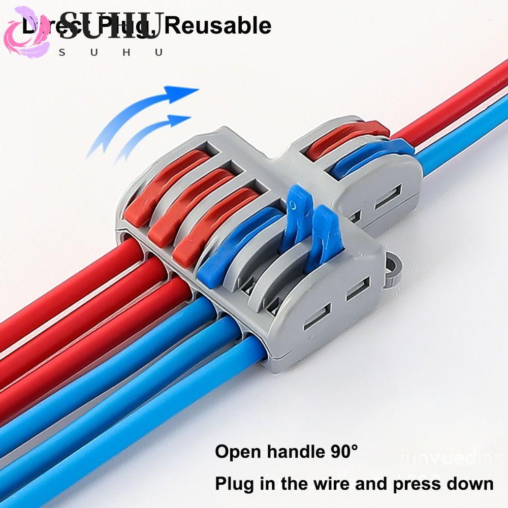 SUHU Quick Terminal Block, Mini Universal Compact Wire Connector, Quick ...