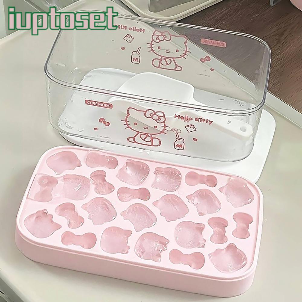 IUPTOSET Hello Kitty ICE CUBE แม่พิมพ์, DIY ฤดูร้อนเครื่องดื่มซิลิโคน ...