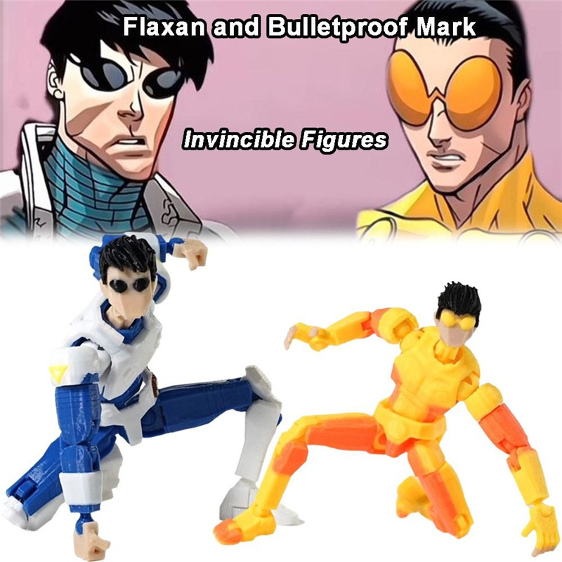 Flaxan Mark Bulletproof Mark 3D พิมพ์ตัวเลขการกระทํา Dummy13 Invincible ...
