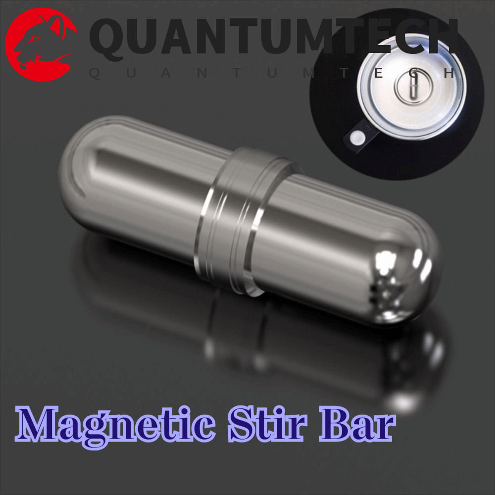 QUANTUMTECH Magnetic Stir Bar, 316 สแตนเลสทนต่ออุณหภูมิสูงสแตนเลส Mute ...