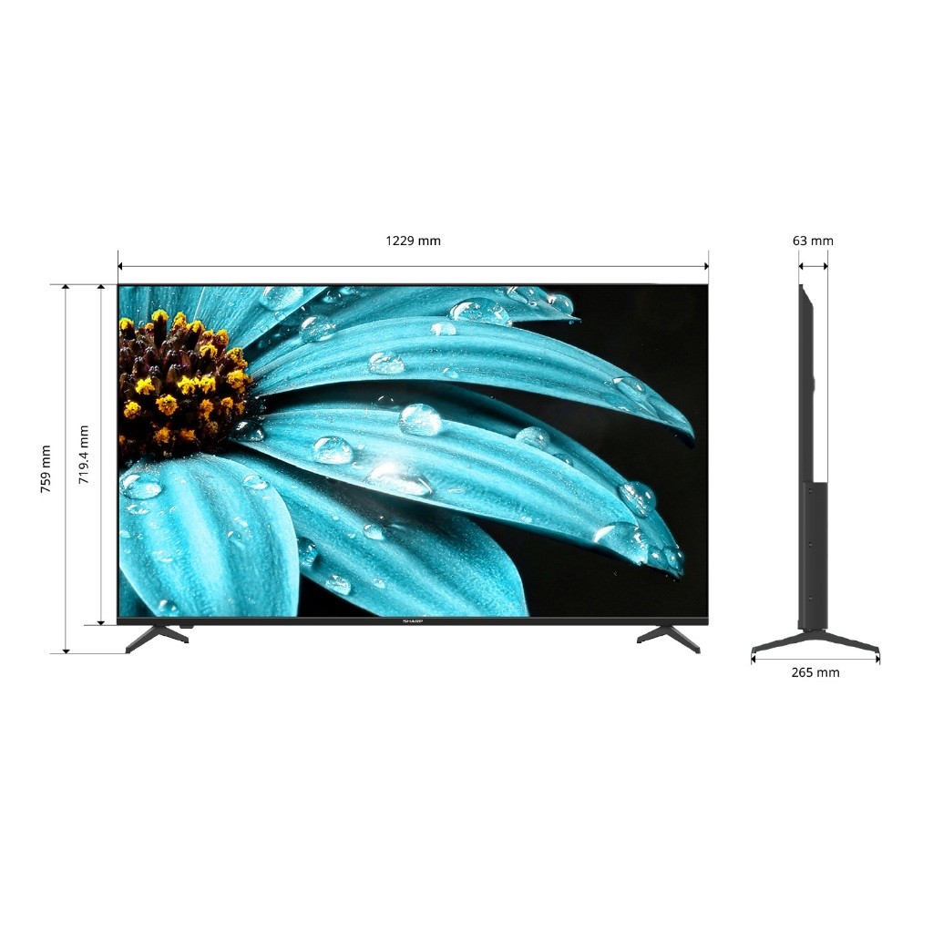 SHARP 4K 55インチ 液晶テレビ 2026年製 最新 美品 d5860 NEW 2026 SHARP TV 55 นิ้ว 4K UHD Google TV สมาร์ททีวี รุ่น 4T