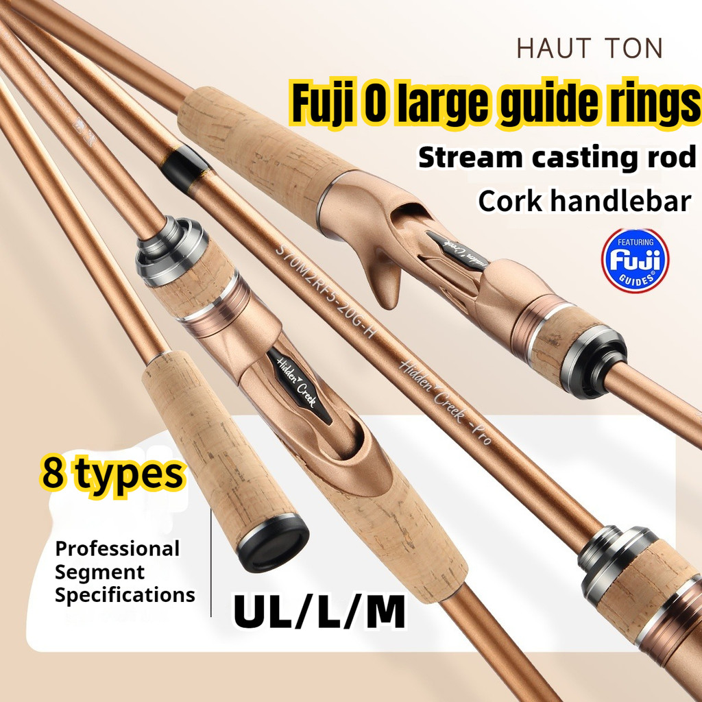 Fuji Guide Stream Power Fishing Rod1.3m-2.1m L/UL/M Action High Solid ...